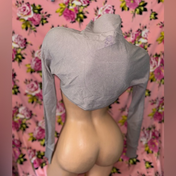 Marciano guess lavender button shrug long sleeve turtleneck Marie Antoinette S - Picture 4 of 5
